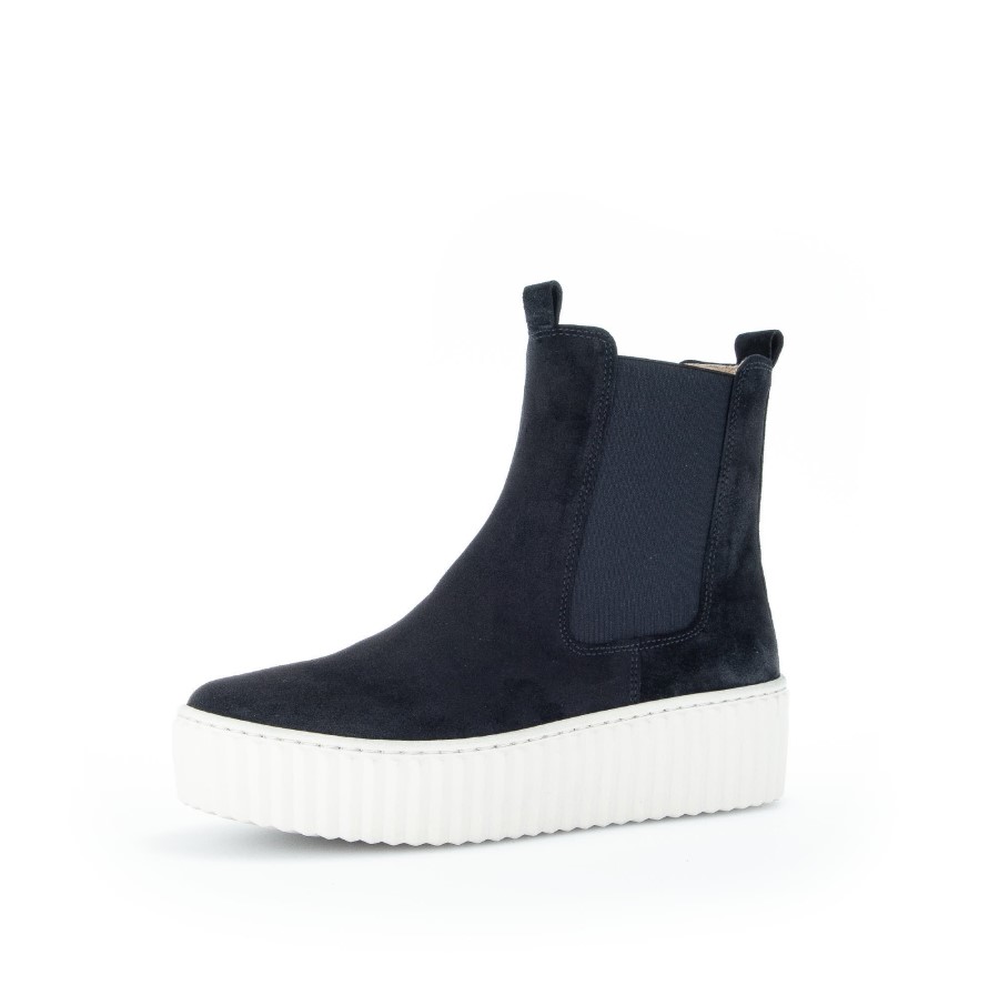 Plateau-Stiefeletten Gabor Dark Indigo