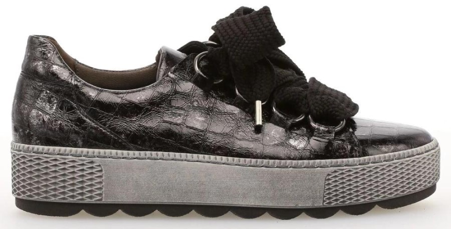 Gabor 36.536-67 - Sneaker Low Leder Schwarz