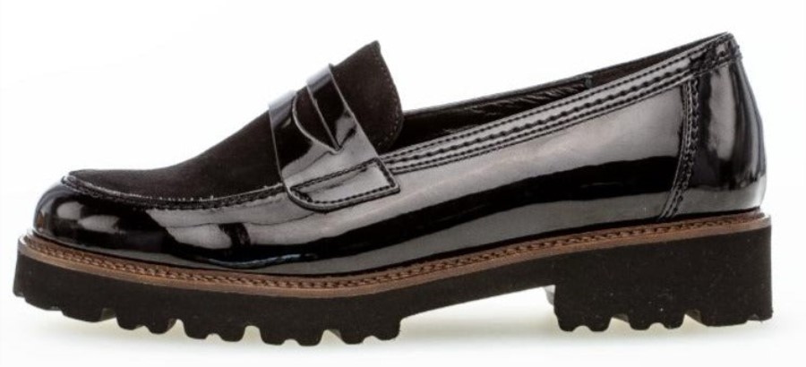 Gabor 75203.77 - Schwarzes Lackleder