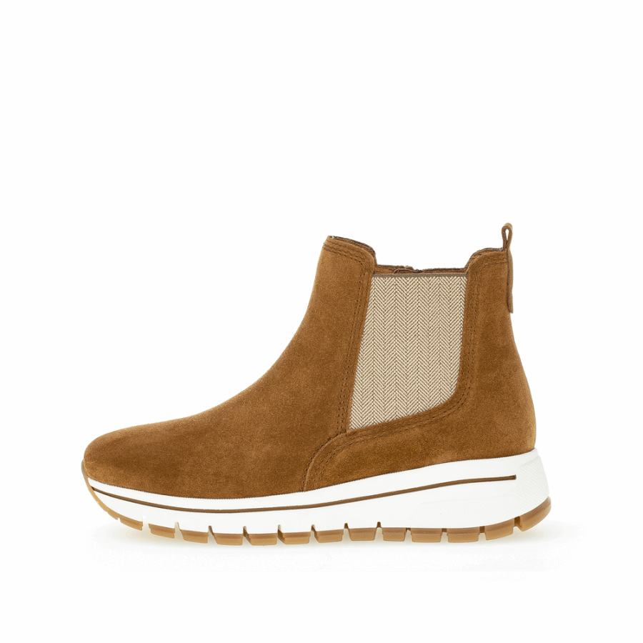 Cognac Gabor Keilstiefelette