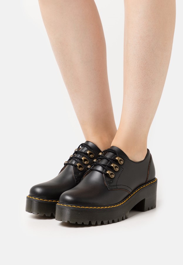 Vintage Black Gabor Leona - Schnürschuhe