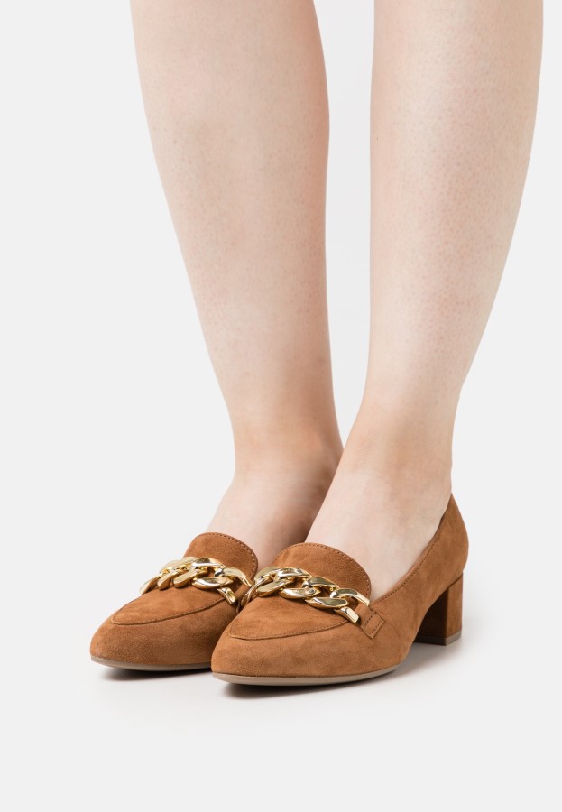 Klassische Heels Haselnuss/gold Gabor