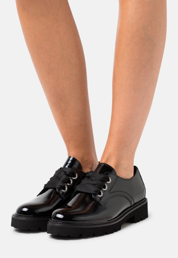 Schnürschuhe Schwarz Gabor