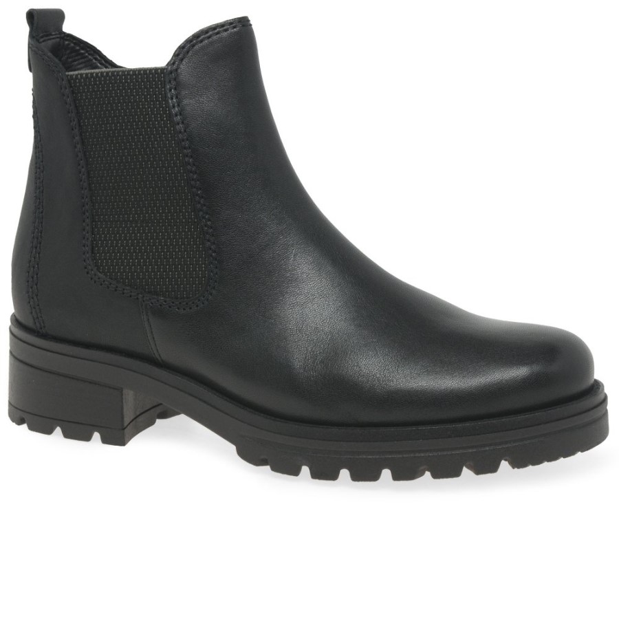 Schwarze Gabor Sallis Damenstiefeletten