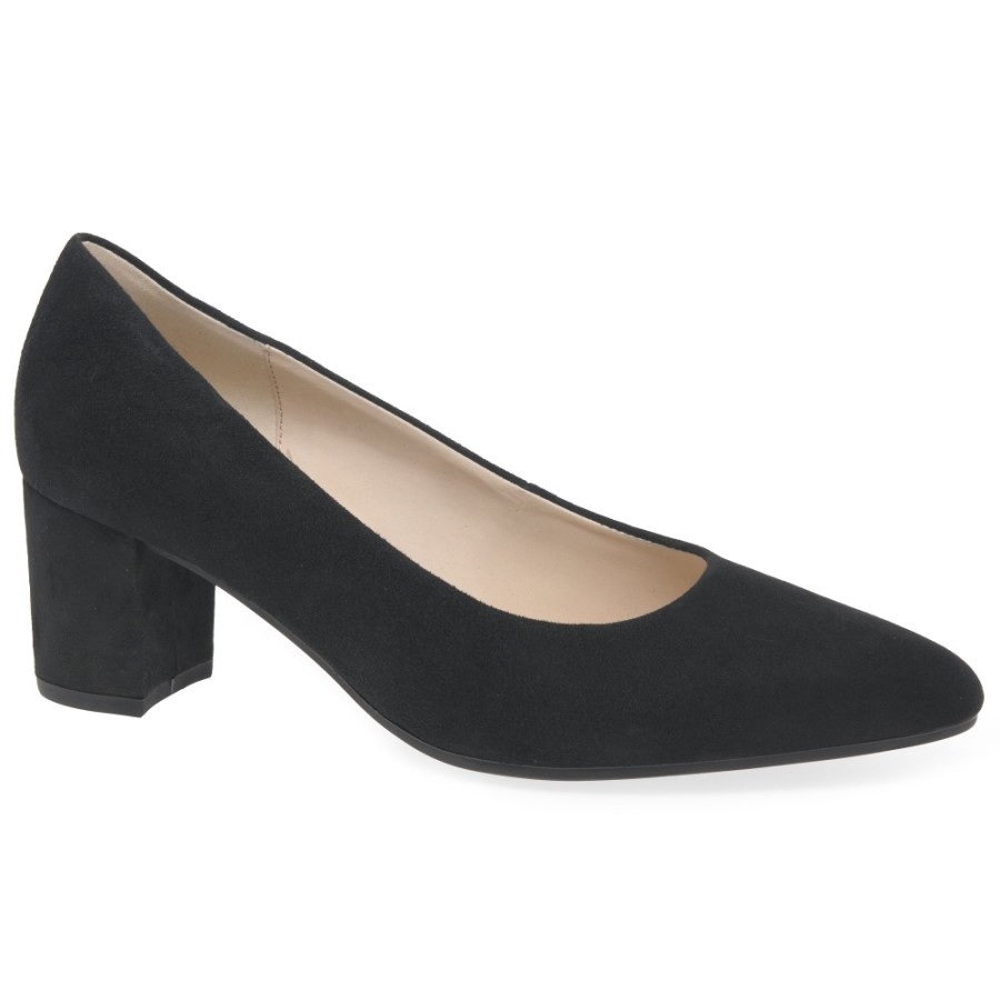 Schwarze Wildleder Gabor Kayo Damenpumps