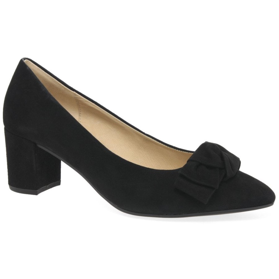 Schwarze Wildleder Kesh Damenpumps Gabor