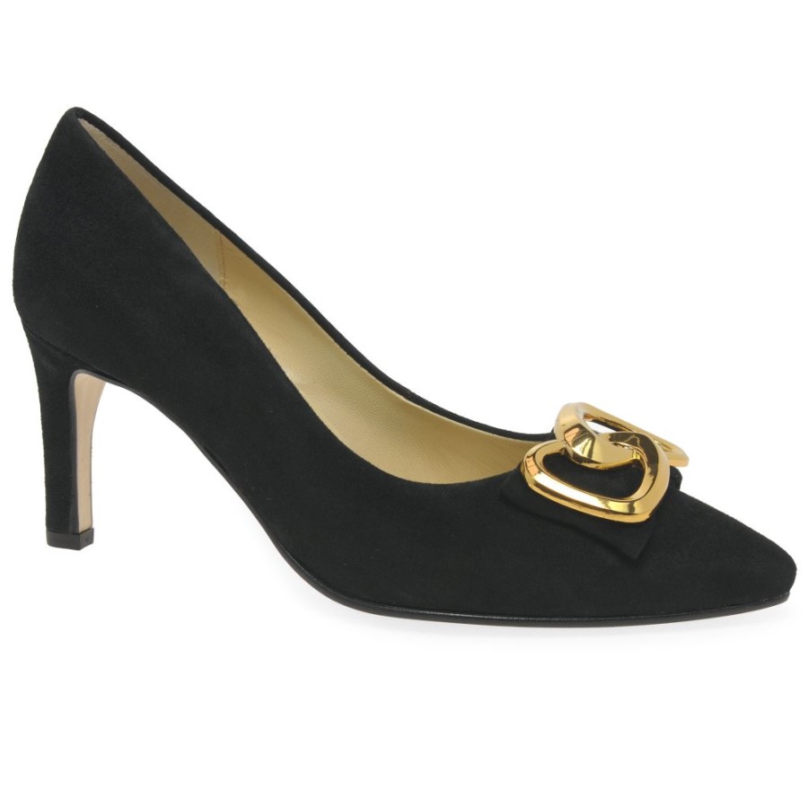Daniel Damenpumps Schwarz Wildleder Gabor