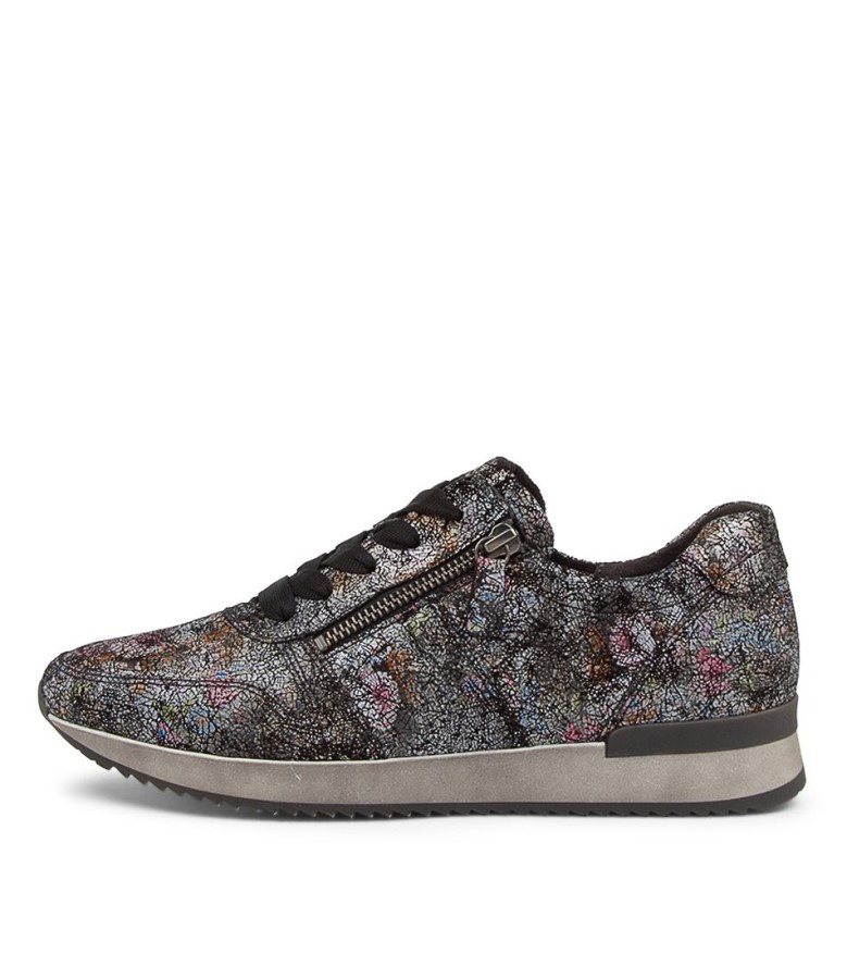 Gabor Madison Schwarz Leder Turnschuhe