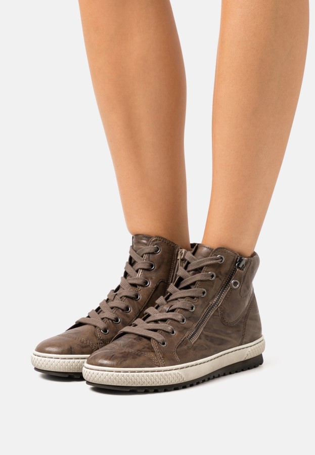 High-Top-Sneaker Dunkelbraun Gabor